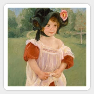 Spring: Margot Standing in a Garden by Mary Cassatt Magnet